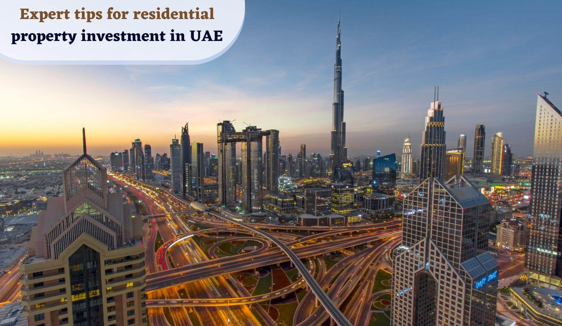 Expert tips for residential property investment in UAE